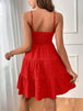 Smocked Tiered Sleeveless Mini Dress -BazaarBey - www.shopbazaarbey.com