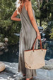 Spaghetti Strap V-Neck Jumpsuit with Pockets Trendsi
