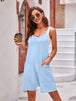 Spaghetti Strap Romper with Pockets Trendsi