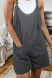 Scoop Neck Striped Wide Strap Romper Trendsi