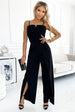 BazaarBey Spaghetti Strap Split Jumpsuit 