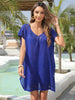 Slit Openwork V-Neck Cover-Up Trendsi