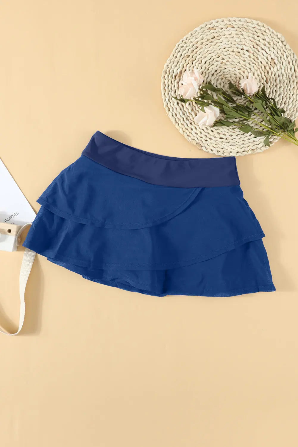 Elastic Waist Swim Skirt Trendsi