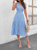 Striped  Sleeveless Midi Dress -BazaarBey - www.shopbazaarbey.com