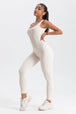 Wide Strap Sleeveless Active Jumpsuit Trendsi