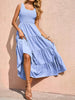 Tiered Smocked Wide Strap Dress -BazaarBey - www.shopbazaarbey.com