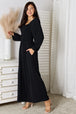  Square Neck Jumpsuit with Pockets Trendsi