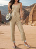 Tied Sleeveless Jumpsuit with Pockets Trendsi