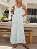 Printed Wide Leg Jumpsuit with Pockets Trendsi