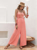  Spaghetti Strap Wide Leg Jumpsuit Trendsi