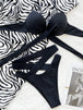 Crisscross Halter Neck Bikini Set Trendsi