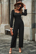 Sweetheart Neck Flounce Sleeve Jumpsuit Trendsi