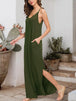 Slit Scoop Neck Sleeveless Dress -BazaarBey - www.shopbazaarbey.com