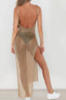 Slit Scoop Neck Sleeveless Cover Up Trendsi