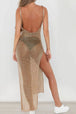 Slit Scoop Neck Sleeveless Cover Up Trendsi