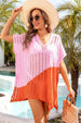 Slit  V-Neck Cover Up Trendsi