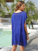 Slit Openwork V-Neck Cover-Up Trendsi