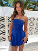 Ruched Layered Tube Mini Dress -BazaarBey - www.shopbazaarbey.com
