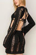  Backless Cover Up Mini Dress Trendsi