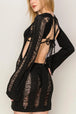  Backless Cover Up Mini Dress Trendsi