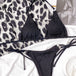 Textured Halter Neck Tie Side Bikini Set Trendsi