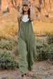   V-Neck Sleeveless Jumpsuit with Pockets Trendsi