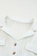 Collared Short Sleeve Romper with Pockets Trendsi
