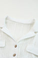 Collared Short Sleeve Romper with Pockets Trendsi