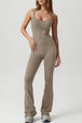 Square Neck Sleeveless Sports Jumpsuit Trendsi