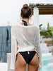 Slit Boat Neck Dropped Shoulder Cover-Up Trendsi