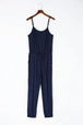 Spaghetti Strap Jumpsuit with Pockets Trendsi