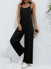 Tie-Shoulder Wide Leg Jumpsuit with Pockets Trendsi