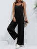 Tie-Shoulder Wide Leg Jumpsuit with Pockets Trendsi