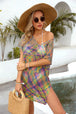 Openwork  Short Sleeve Cover-Up Trendsi