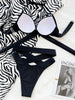 Crisscross Halter Neck Bikini Set Trendsi