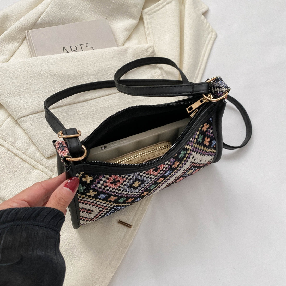 Printed Crossbody Bag Trendsi