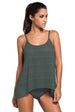  Spaghetti Strap Scoop Neck Tankini Set Trendsi