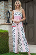  Color Block Smocked Jumpsuit Trendsi