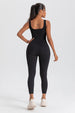 Wide Strap Sleeveless Active Jumpsuit Trendsi