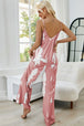 Tie-Dye Spaghetti Strap Jumpsuit with Pockets Trendsi