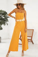 BazaarBey  Spaghetti Strap Tie Back Wide Leg Jumpsuit 