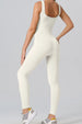Square Neck Wide Strap Jumpsuit Trendsi