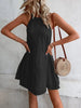   Neck Mini Dress -BazaarBey - www.shopbazaarbey.com