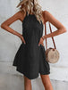   Neck Mini Dress -BazaarBey - www.shopbazaarbey.com