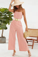  Spaghetti Strap Tie Back Wide Leg Jumpsuit Trendsi