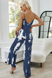 Tie-Dye Spaghetti Strap Jumpsuit with Pockets Trendsi