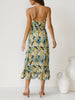 Printed Sleeveless Midi Cami dress -BazaarBey - www.shopbazaarbey.com