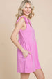   Shoulder Knot Baggy Romper Trendsi