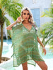Slit Openwork V-Neck Cover Up Trendsi
