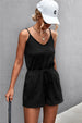 Spaghetti Strap V-Neck Pocket Romper Trendsi